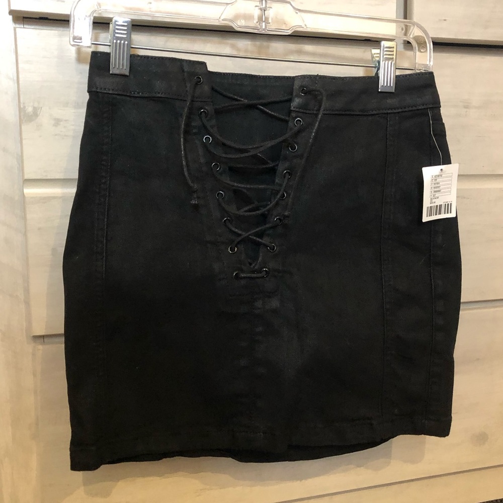 Black Lace up Urban Outfitters Skirt